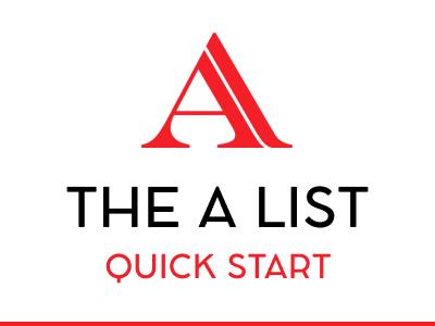 The A-List – Quick Start Curriculum
